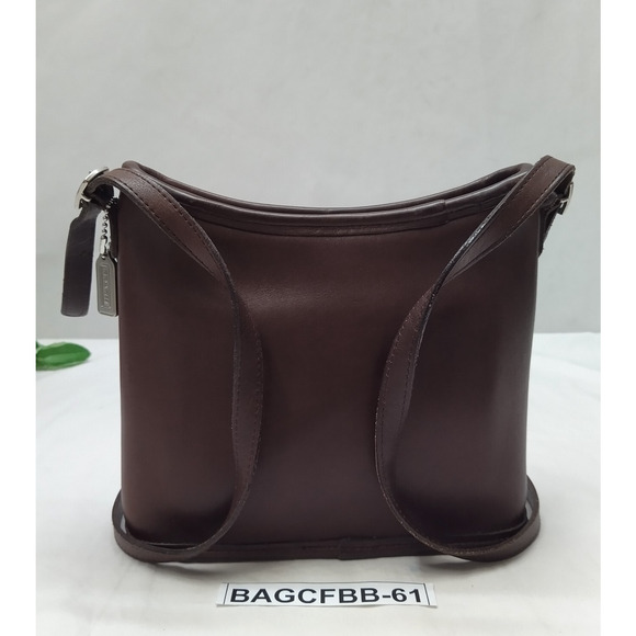 Coach Brown Leather Zipper Closure Crossbody Bag - Vintage Made in USA - Picture 2 of 14